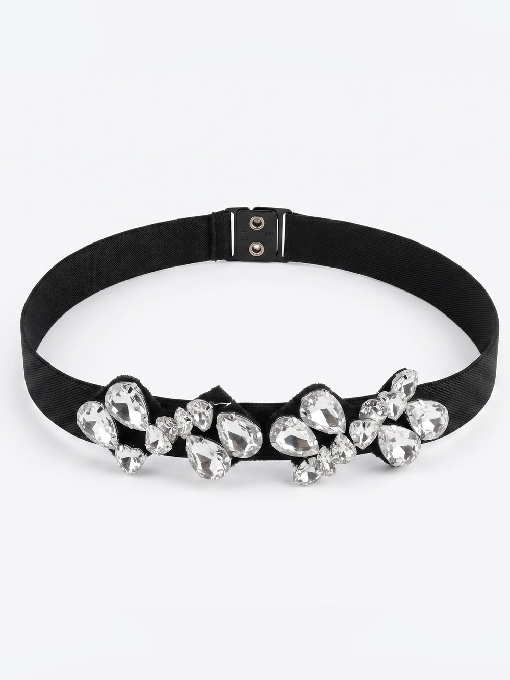 Elastic belt with bling